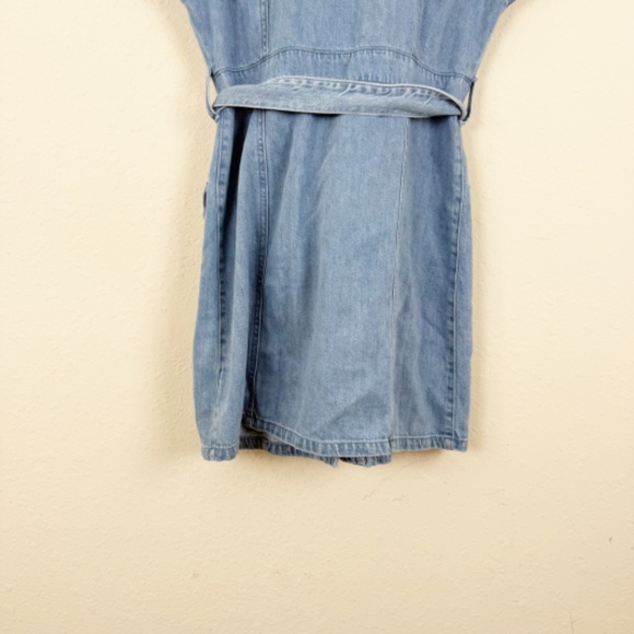 Boyish The Joe Safari Blue Denim Belted Dress Size Medium - Picture 6 of 6
